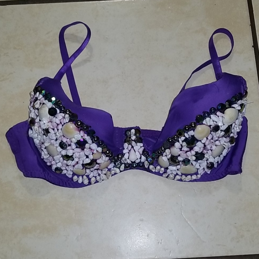 Purple mermaid bra